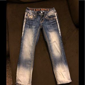 Rock revival cropped jeans